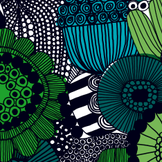 Marimekko Siirtolapuutarha sinivihreä 20 kpl lautasliina