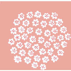 Marimekko Puketti pink 20 napkins