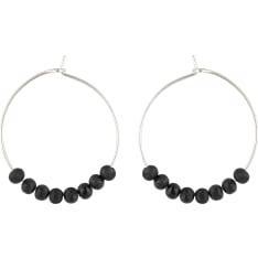 The Laila earrings have beautiful wooden beads and metal details. Ø 2,5 cm. Handmade in Finland.
</li><li>Material: maple, s...