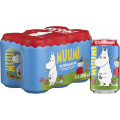 Muumi Metsämansikka 6-pack virvoitusjuoma 0,33 L