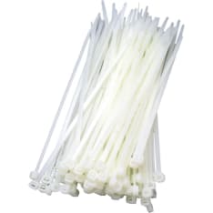 Opal 100 pcs white cable ties