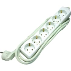 Opal 6-part extension cord for indoor use