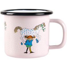 Pippi enamel mug Pippi and the Horse 1,5dl