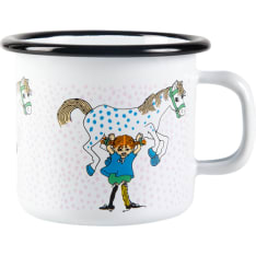Pippi enamel mug Pippi and the Horse 2,5dl