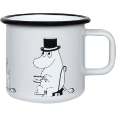 Muurla Moominappa Retro 3.7dl gray enamel mug