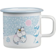 Muurla Moomin Snowflake 3.7 dl enamel mug