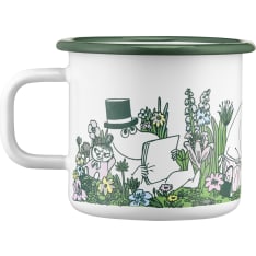 Muurla Moomin enamel mug In the Garden 3,7dl