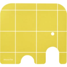 Muurla Elephant coaster green 11x10cm