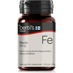 Bertil's Iron 25 mg 100 tabl. dietary supplement