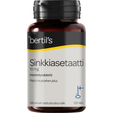 Bertil's Suckable Zinc Acetate 120 tabl. dietary supplement