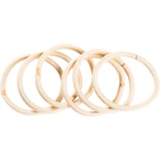 Cailap Hair tie light beige round 6 pcs