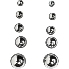 Cailap Earring set silver balls 5 pairs