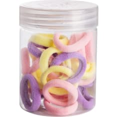 Soft hair loops in a tube of 50 pcs, colorful