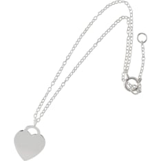 Cailap silver bracelet with heart pendant