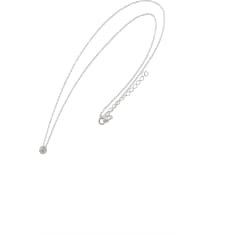 Cailap silver necklace with round zirconia pendant