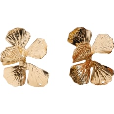 Cailap twisted flowers pendant earrings