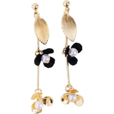 Cailap hanging flowers pendant earrings