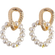 Cailap rings earrings with pearls