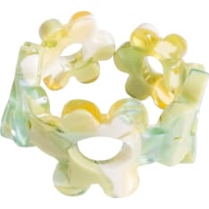 Cailap Floral Pattern Ring, assorted colours