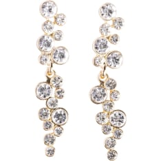 Cailap clear stone vine earrings
