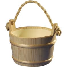 Pinetta 4 l pine bucket, Plastic interior
