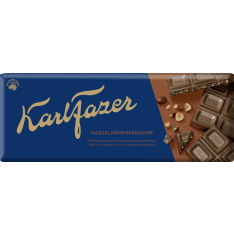 Karl Fazer Hazelnut grits 180 g chocolate bar