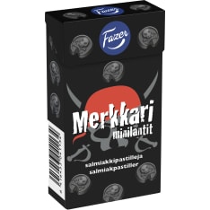 Fazer Merkkari salty liquorice pastilles 38g