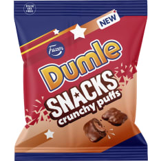 Fazer Dumle Snacks Crunchy puffs candy bag 140g