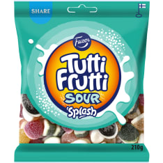 Fazer Tutti Frutti Sour Splash Mix candy bag 210g