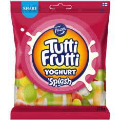 Fazer Tutti Frutti Yoghurt Splash candy bag 210g