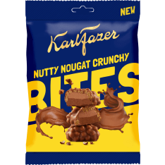 Karl Fazer Nutty Nougat Crunchy Bites 94 g karkkipussi