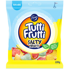 Fazer Tutti Frutti Salty Fruits candy bag 220g