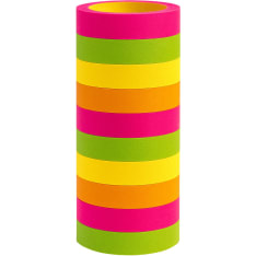 Wide neon color stripes 2 rolls/pack streamer
