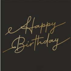Happy Birthday pieni lautasliina 25 x 25 cm 20 kpl/pkt