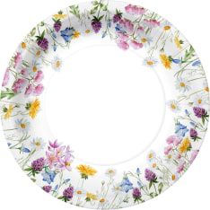 Paper plate meadow flowers 8 pcs
