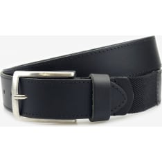 Veniz men's leather belt 35mm with elastic canvas