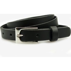 Ninis Women's Leather Belt 20mm Black