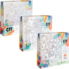 Peliko Ciy markers & jigsaw 54 pieces (assortment)