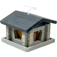 Garden Small Cottage Light Grey Bird Feeder