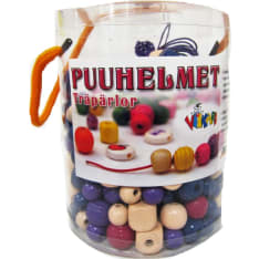 Viikari wooden beads in bucket