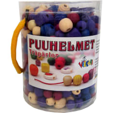 Viikari wooden beads in bucket