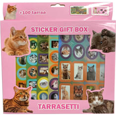 Kissa tarrapakkaus
