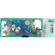 Butterfly Multi-Purpose Pencil Case with Calculator