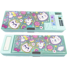 Cutiecorns Multi-Purpose Pencil Case with Calculator