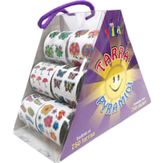 Sticker Pyramid includes over 750 stickers