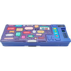 Game multi-purpose pencil case with a calculator