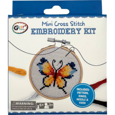 Mini Cross Stitch Kit – Butterfly