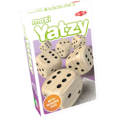 Tactic Maxi Yatzy dice game with wooden dice