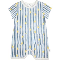 Ma-ia Family Lemon stripe baby jumpsuit