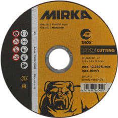 Mirka M1A60R-BF 125x0,8x22,2mm Inox PRO katkaisulaikka